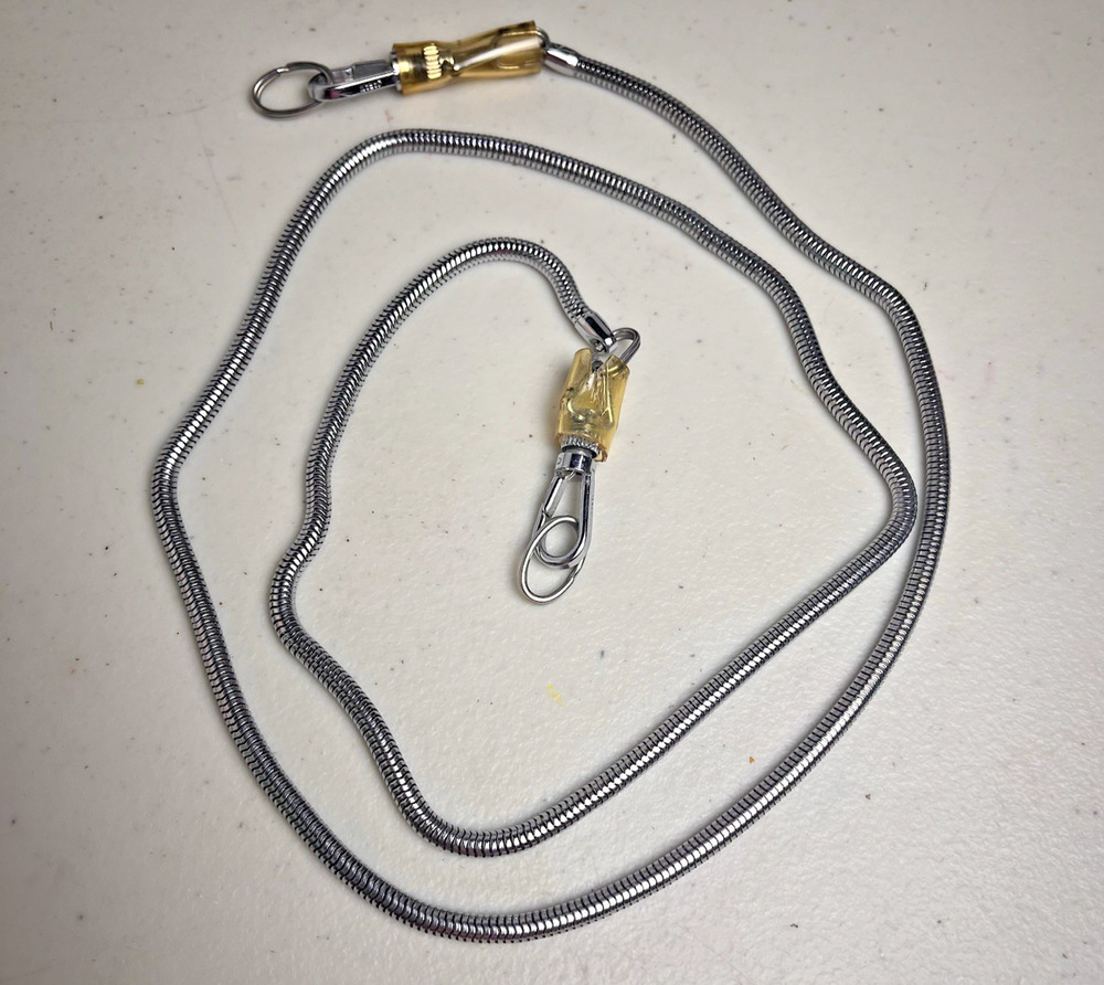Vintage Slim Film Camera Shoulder Neck Strap Stainless Steel With Lugs JAPAN